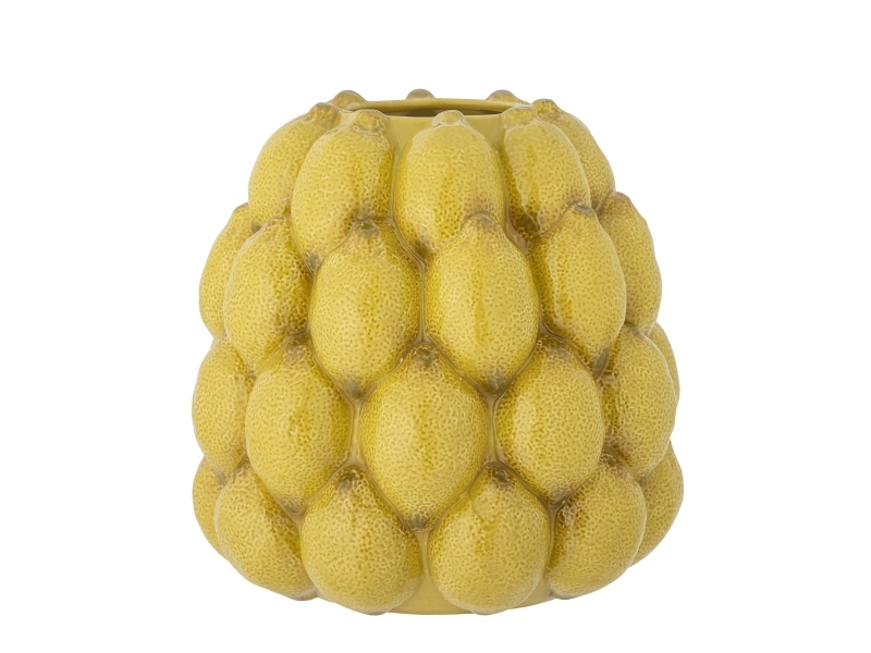 Creative Collection Limone Vase, Gelb, Steingut