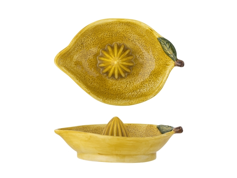 Creative Collection Limone Zitronensaftpresse, Gelb, Steingut