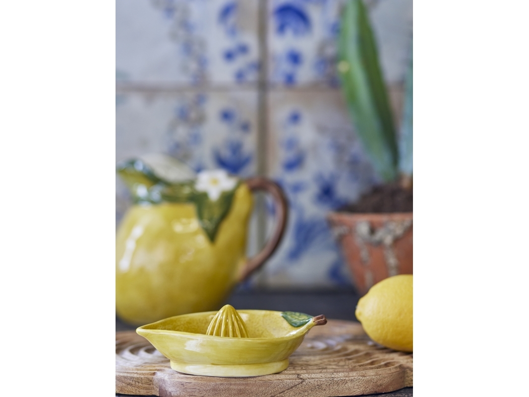 CREATIVE COLLECTION Limone sitrushedelmäpuristin, keltainen, kivitavaraa
