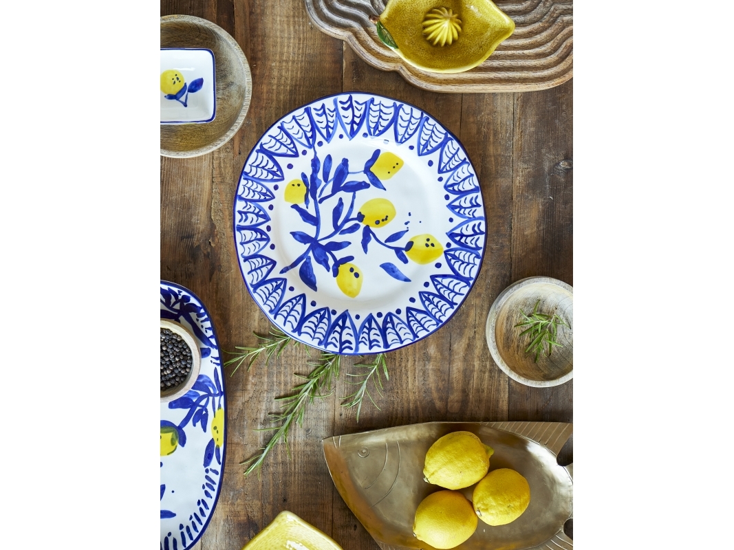 CREATIVE COLLECTION Maxima Tallerken, Blå, Stentøj