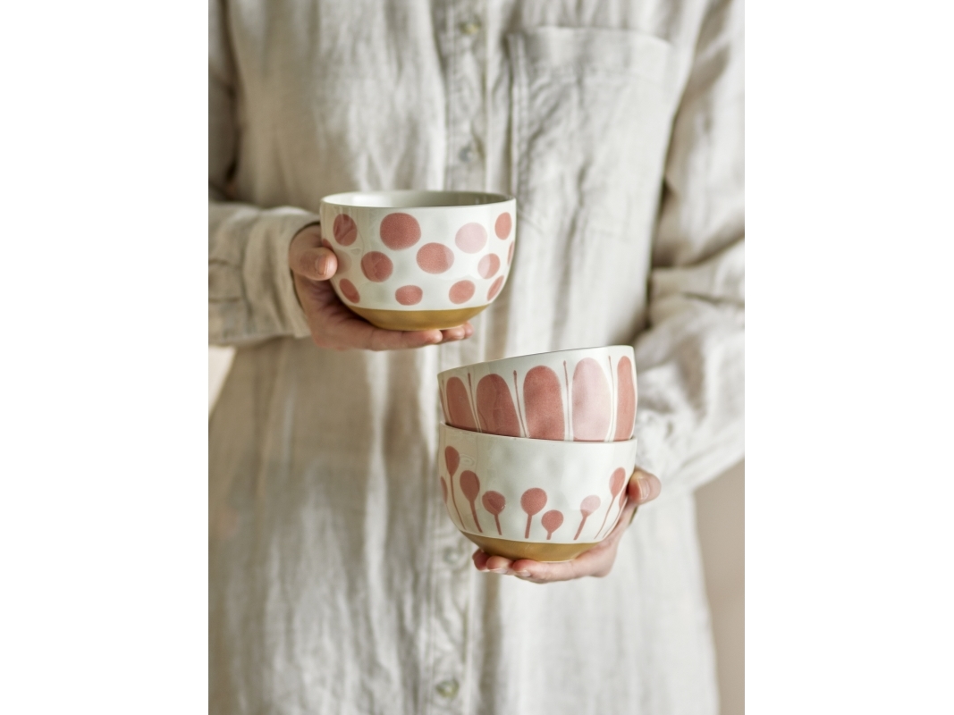 CREATIVE COLLECTION Linora kulho, vaaleanpunainen, kivitavaraa