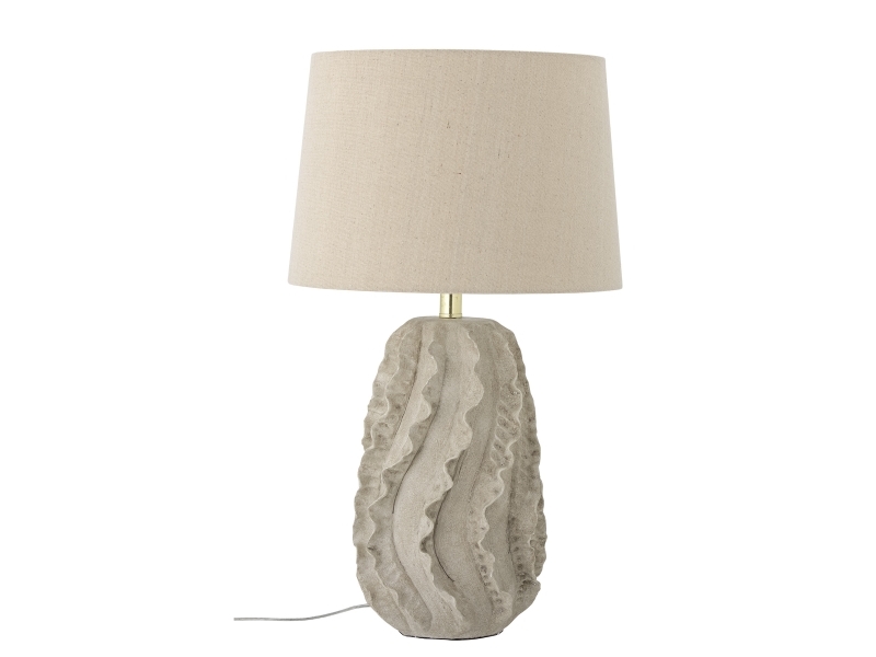 Creative Collection Natika Tischlampe, Natur, Steingut