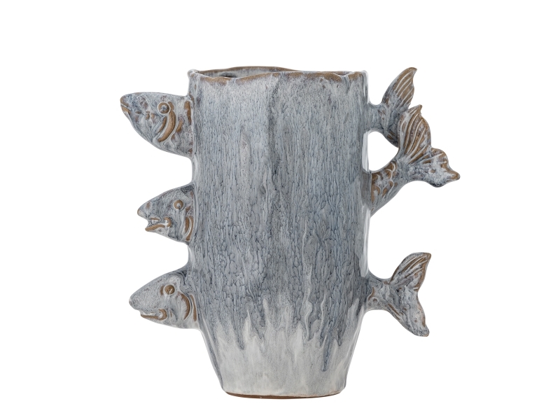Creative Collection Tace Vase, Blau, Steingut