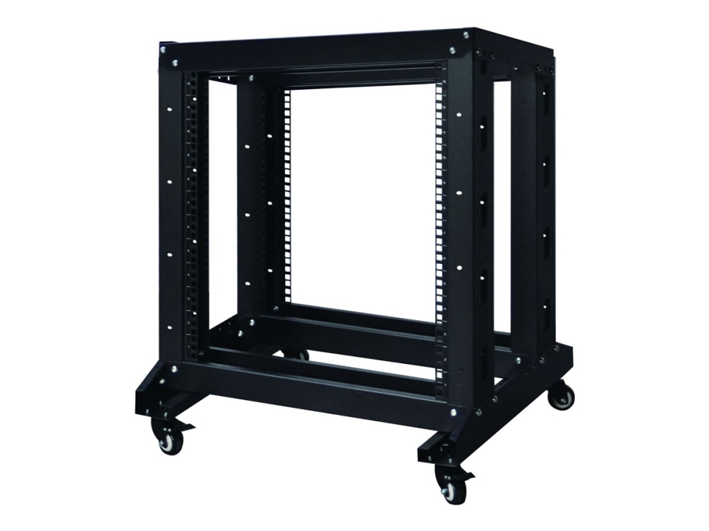 Inter-Tech Srb-6612, Freistehendes Gestell, 12U, 400 Kg, Verbessertes Kabelmanagement, Lenkrollen, 20,4 Kg