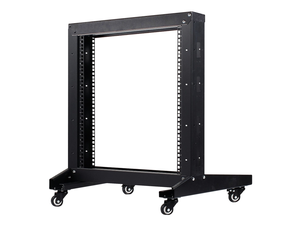 Inter-Tech Sra-6612 - Rack Åben Ramme - 2-Stand - Fritstående - Ral 9005 - 12U - 19"