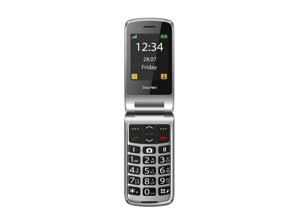 Bea-Fon Silver Line Sl605 - Funktionstelefon - Microsd Slot - Lcd-Skærm - 320 X 240 Pixels - Rear Camera 0,3 Mp - Sort