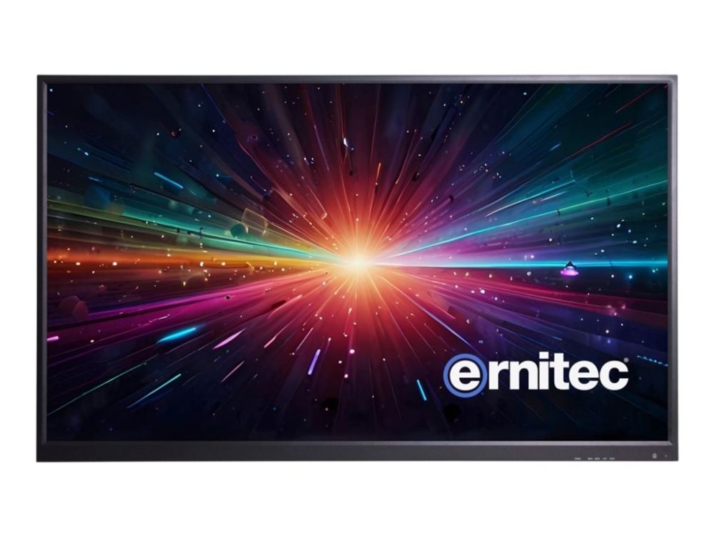Ernitec - Led-Skærm - 55" - 3840 X 2160 4K - 500 Cd/M² - 4000:1 - 5 Ms - 3Xhdmi, Displayport - Højtalere - Sort