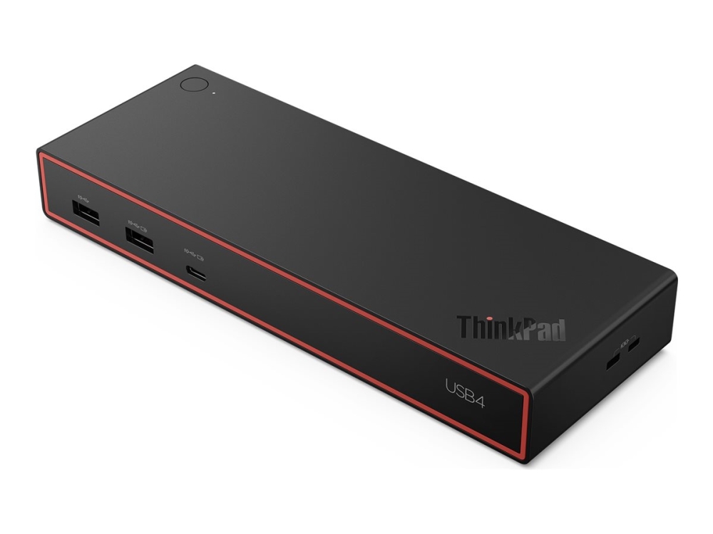 Lenovo ThinkPad 5000 - Dockningsstation - USB4 - HDMI, DP, USB-C - 1GbE - 100 Watt - Europa - för ThinkPad T14 Gen 6 T14s Gen 6 T16 Gen 4 X1 2-in-1 Gen 10 X1 Carbon Gen 13 X13 Gen 6 | Datorer & Surfplattor - Bärbara tillbehör - Port Replicator och dockning | GameStuff