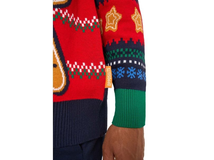 OppoSuits Gingerbread Juletrøje - Medium