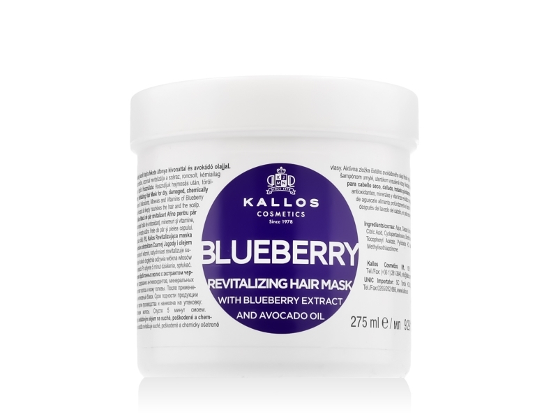 Kallos Hair Mask With Blueberry Extract And Avocado Oil 275 Ml