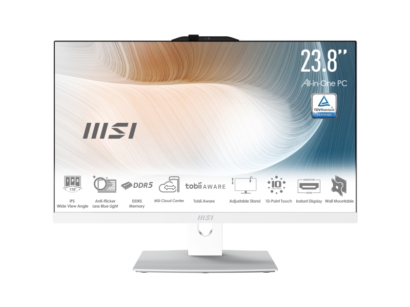 MSI Modern AM242TP 1M-1875AT, 60,5 cm (23.8), Full HD, Intel Core 3, 16 GB, 256 GB, Windows 11 Home | Spel - Gamingdatorer - Stationär | GameStuff
