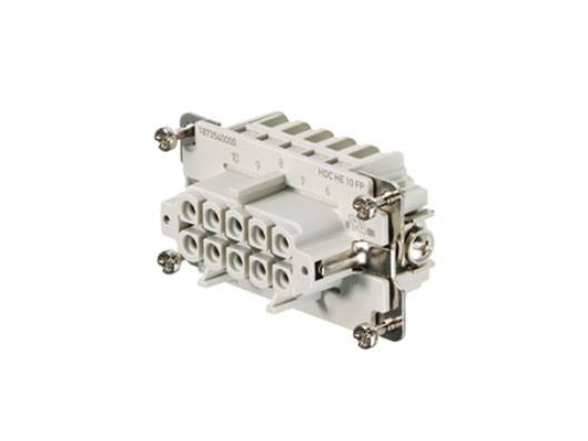 Weidmüller HDC HE 10 FP, Beige, Kobber, 34 mm, 64 mm, 33,8 mm, 59 g billede