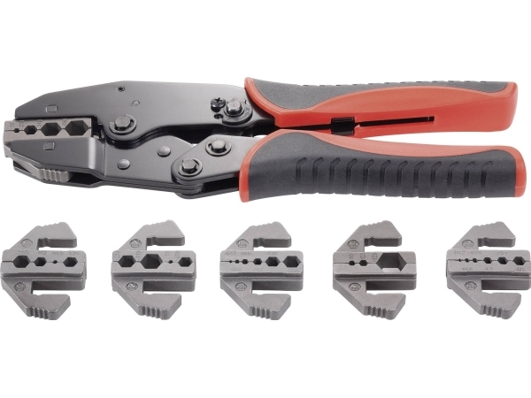 TOOLCRAFT PZ-505 818645 Crimpverktyg 7 stycken Koaxialkontakt BNC, TNC, FO-kontakt RG6, RG8, RG11, RG58, RG59, RG62, RG174, RG179, RG213, RG8218 | Verktyg & Verkstad - Tänger - Crimp- och Ppresstång | GameStuff