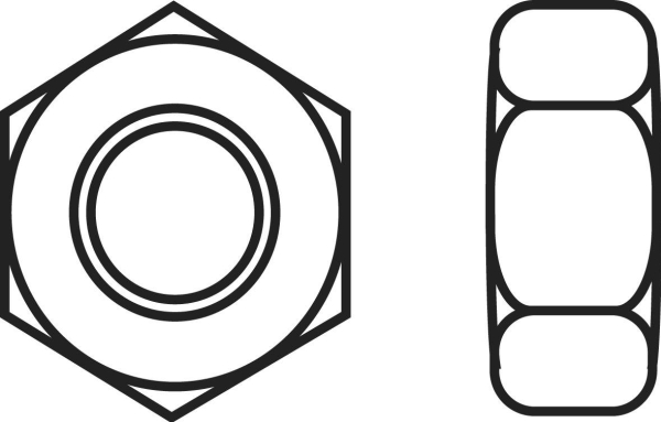 TOOLCRAFT 830404 Sekskantmøtriker M2 DIN 934 Plast 10 stk | Verktyg & Verkstad - Skruvar & Muttrar - Mutter | GameStuff