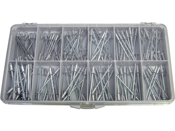 TOOLCRAFT DIN 7337 ALU/STZN 190 delar Blindskärningssortiment Innehåll 1 Set | Verktyg & Verkstad - För verkstaden - Sortiment lådor | GameStuff