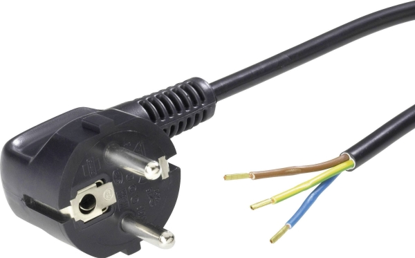 Lappkabel Ölflex Pvc Geräte-Anschlussleitung (Schwarz/Grau/Weiss), Harmonisiert, Eins. Stecker (70261132)
