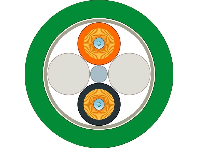 Siemens 6XV18613AN75 Valokaapeli 200/230 µ Vihreä, oranssi, musta 1 kpl