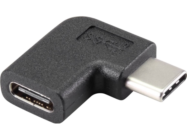 Renkforce Usb 3.1 (Gen 2) Adapter [1X Usb-C Stecker - 1X Usb-C Buchse] Renkforce 90° Nach Rechts Gewinkelt