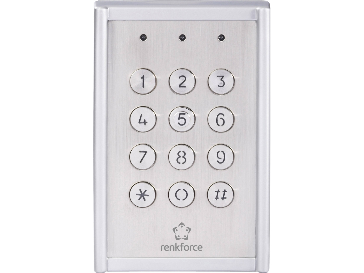 Renkforce 751624 Kodelås Overflademonteret Ip65 Med Belyst Tastatur