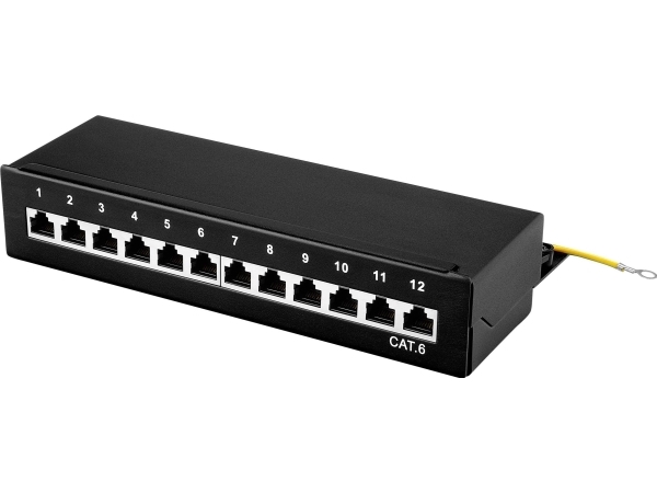 Renkforce 12 Port Netzwerk Patchbox Cat 6 1 U