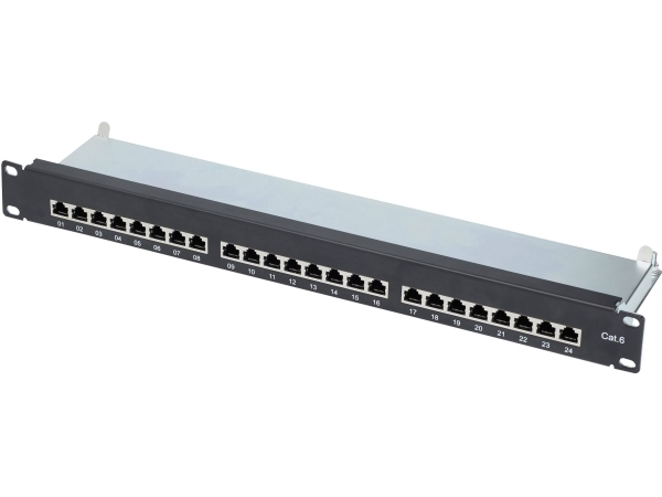 Renkforce 24 Ports Netzwerk-Patchpanel Cat 6 1 U