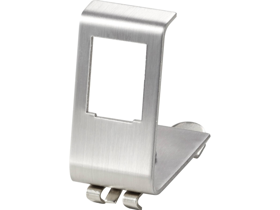 Renkforce Renkforce Hutschienenadapter 1-Fach Weiß, Edelstahl