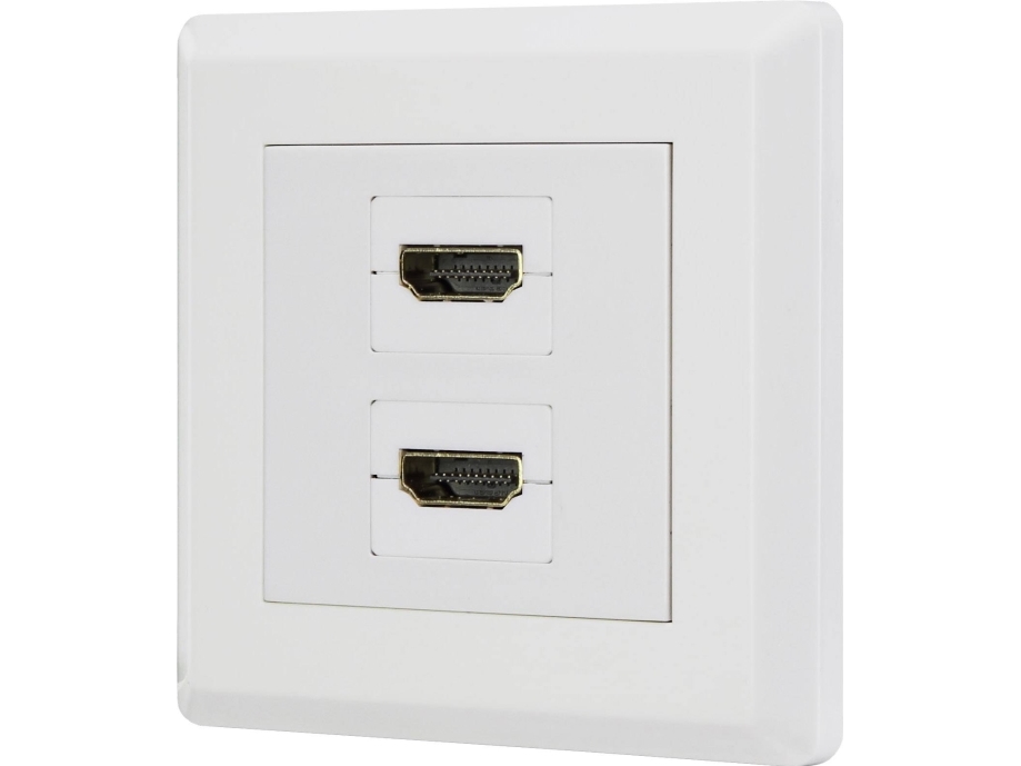 Renkforce Rf-4724258 Hdmi Adapter [2X Hdmi Anschluss - 2X Hdmi Anschluss] Weiß Vergoldete Anschlüsse