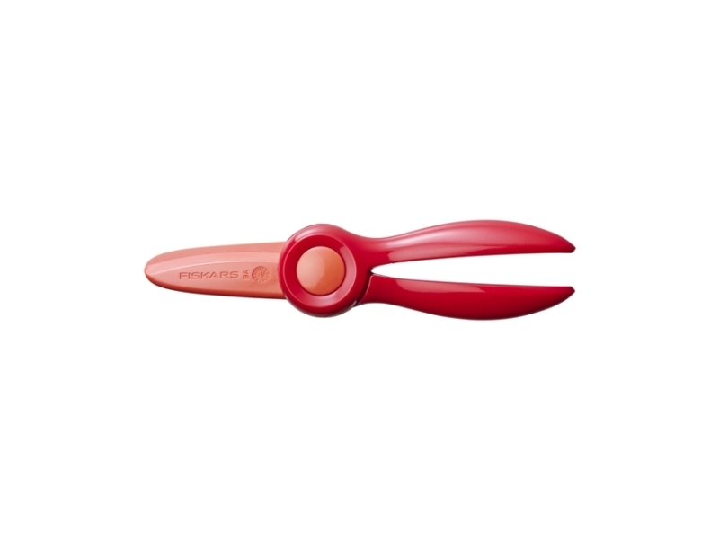 Fiskars 1064065, Barn, Lige Snit, Enkelt, Rød, Plast, Kunst & Håndværk Sakse
