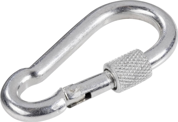 Karbinhake för brandkåren med skruvlås TOOLCRAFT 486759 (L x B) 60 mm x 6 mm | Kläder & Säkerhet - Säkerhetsutrustning - Fallskydd | GameStuff