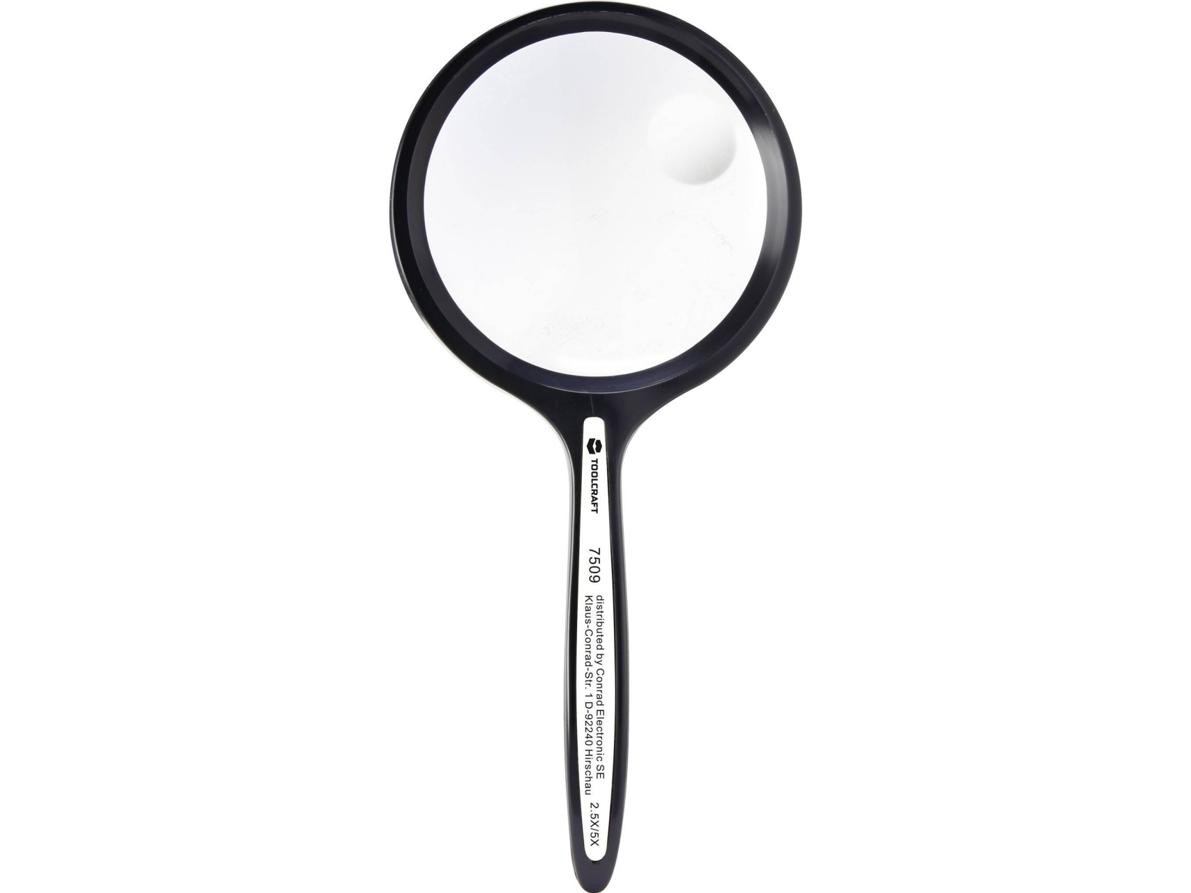 Toolcraft 1311517 Håndlup Forstørrelsesfaktor: 2,5 X, 5 X Linsestørrelse: (Ø) 50 Mm