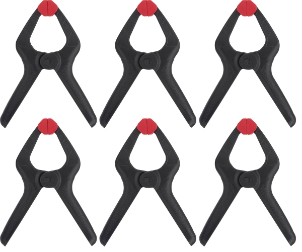 Toolcraft 6 st. fjäderklämma 35 mm 3 kg TOOLCRAFT 1611469 Spann-Weite (max.):35 mm Uhangsmål:35 mm | Verktyg & Verkstad - För verkstaden - Skruvstäd | GameStuff