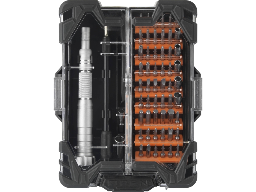 TOOLCRAFT Verkstad, elektronik och finmekanik Bitskruvmejsel 62 delar | Verktyg & Verkstad - Skruvmejsel - Skruvmejselset | GameStuff