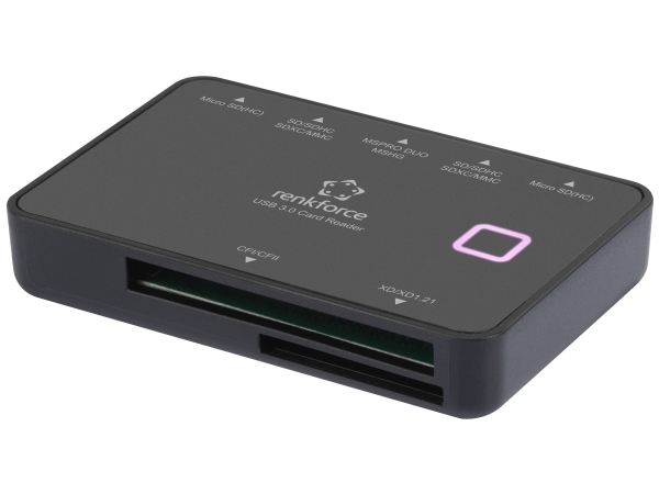 Renkforce Externer Speicherkartenleser/Hub Micro Usb 3.2 Gen 1 (Usb 3.0) Schwarz