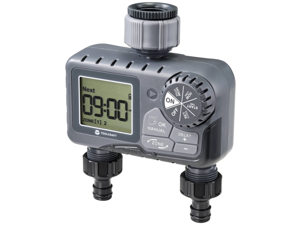 TOOLCRAFT Duo TO-7153944 Bevattningsdator | Trädgården - Bevattning av trädgårdar - Bevattningssystem | GameStuff