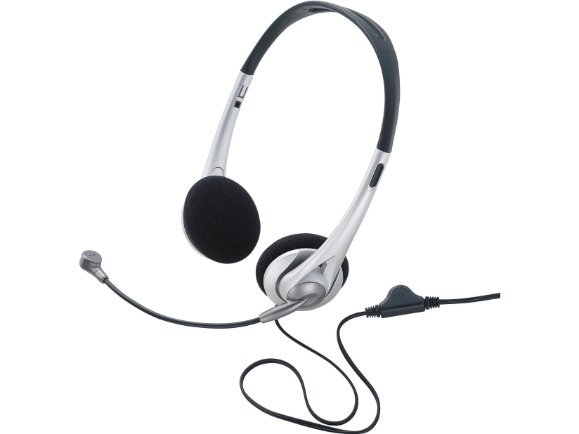 Renkforce Computer On Ear Headset Kabelgebunden Stereo Schwarz, Silber