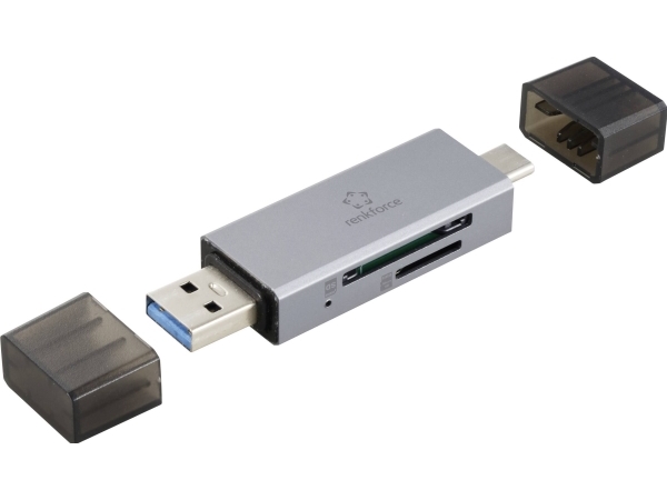 Renkforce Rf-Pcr-400 Externer Kartenleser Usb 3.0 Space Grau