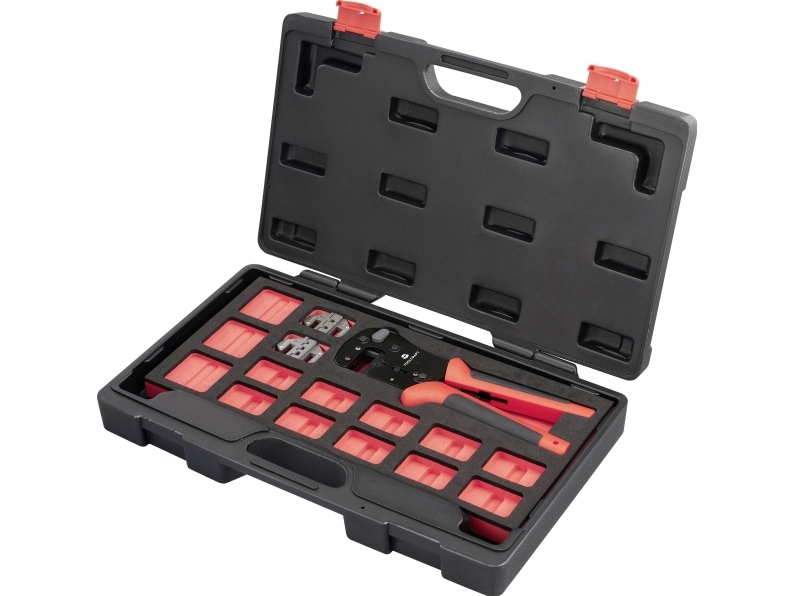 Toolcraft To-9660081 Crimpwerkzeug-Set Inkl. Crimp-Sortiment Mit Koffer