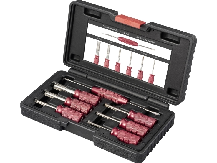 Toolcraft To-9659463 Entriegelungswerkzeugsatz Deutsch-Terminal 4 Gauge, 8 Gauge, 12 Gauge, 14 Gauge, 16 Gauge, 20 Gauge