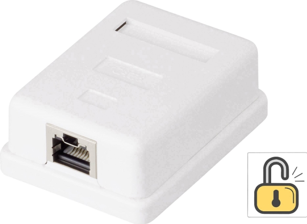 1 Port Netzwerkbuchse Aufputz Cat 6 Renkforce Ksv-Nd10 Weiß Rf-4473849