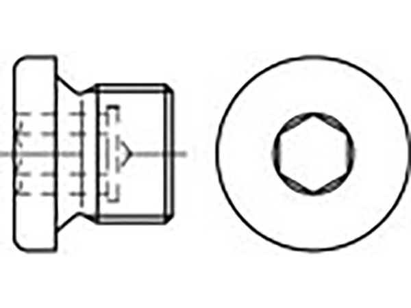 TOOLCRAFT TO-6855792 Låseskruer 1 1/8 Zoll Indvendig sekskant DIN 908 Stål 10 stk | Verktyg & Verkstad - Skruvar & Muttrar - Tommskruv | GameStuff