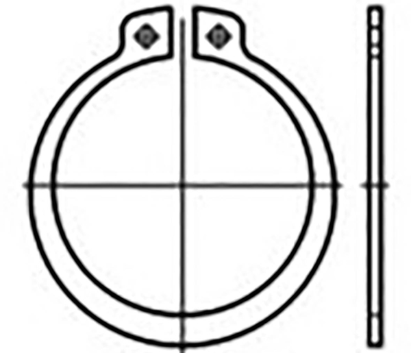 TOOLCRAFT TO-6855018 Cirkelringar DIN 471 Fjäderstål 1000 st | Verktyg & Verkstad - Brickor & Ringar - Säkringsringar | GameStuff