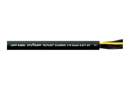 LAPP ÖLFLEX® CLASSIC BLACK 110 Styreledning 5 G 1 mm² Sort 1120271-100 100 m | EL Artiklar - Kablar och ledningar - Enstaka ledare | GameStuff