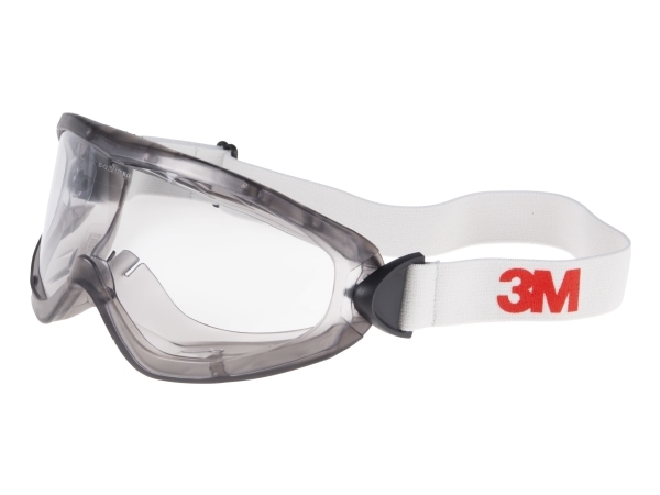 3M 2890, Sikkerhedsbriller, Slibearbejde, Wrap-Around, Ethvert Køn, Grå, Rød, Transparent