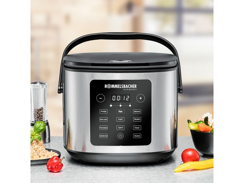 Rommelsbacher MRK 950, Rustfrit stål, 5 L, 5 L, Keramisk, LED, 1 t