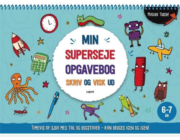 Min Superseje Opgavebog - Skriv Og Visk Ud Igen |
