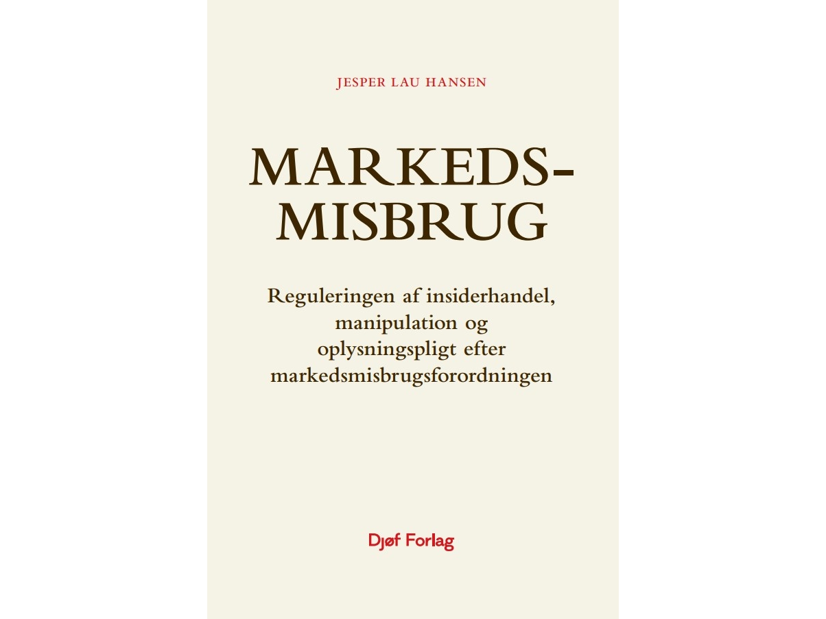 Marktmissbrauch | Jesper Lau Hansen | Sprache: Dänish