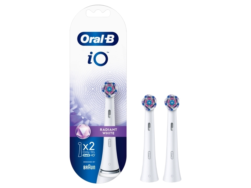Oral-B iO Radiant White, 2 stk, Hvid, 3 måned(er), Oral-B, Blister