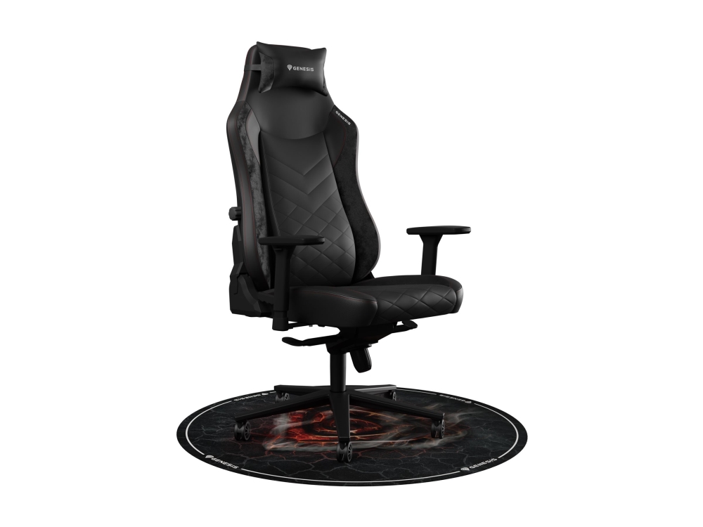 Genesis Tellur 400 - Golvmatta - rund - 100 cm - lava - flera färger | Datorkomponenter - Kylning & moddning - Chassin belysning | GameStuff