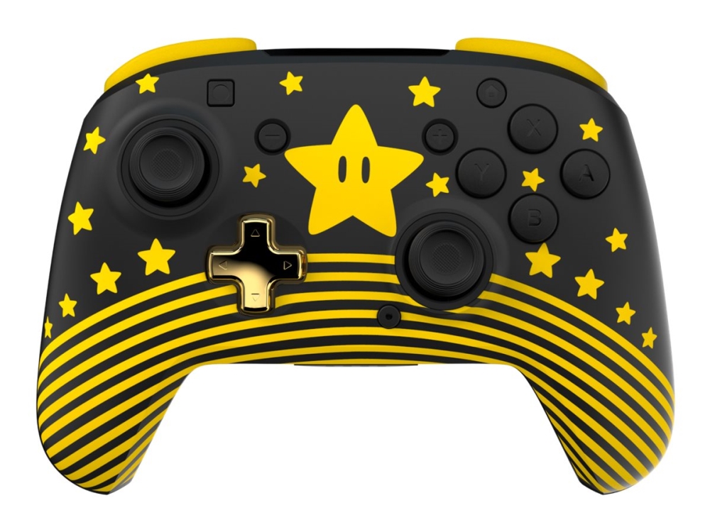 Turtle Beach Rematch - Gamepad - trådløs - Super Mario-stjerne - for Nintendo Switch, Nintendo Switch 2, Nintendo Switch Lite, Nintendo Switch OLED