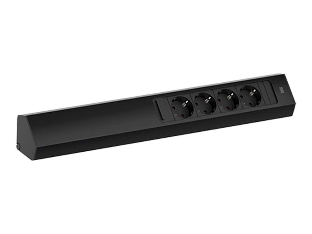 Bachmann Casia 2 - Stikdåse - Lang - Ac 250 V - Input: Cei 23-50 S 17 - Output-Stikforbindelser: 4 (Cee 7/3, Type F) - 2 M Ledning - Italien - Rustfr